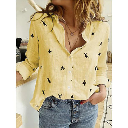 Vintage Cotton Linen Blouse Shirt Top Blusa Feminina Roupas Long Sleeve Female Casual Quality Spring Autumn Shirt Women Tops
