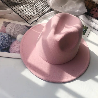 Embroidered three-dimensional flower fedora hat Women's jazz top hat Spring and autumn panama church fashion elegant wedding Hat