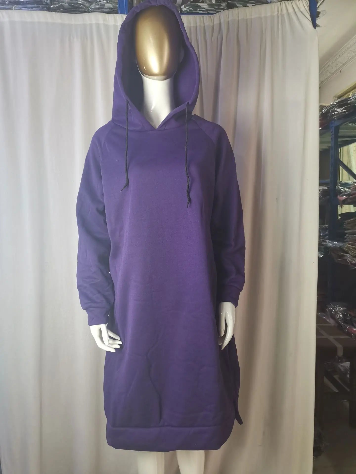 EtherealBe Loose Hooded Knit Dress for Women