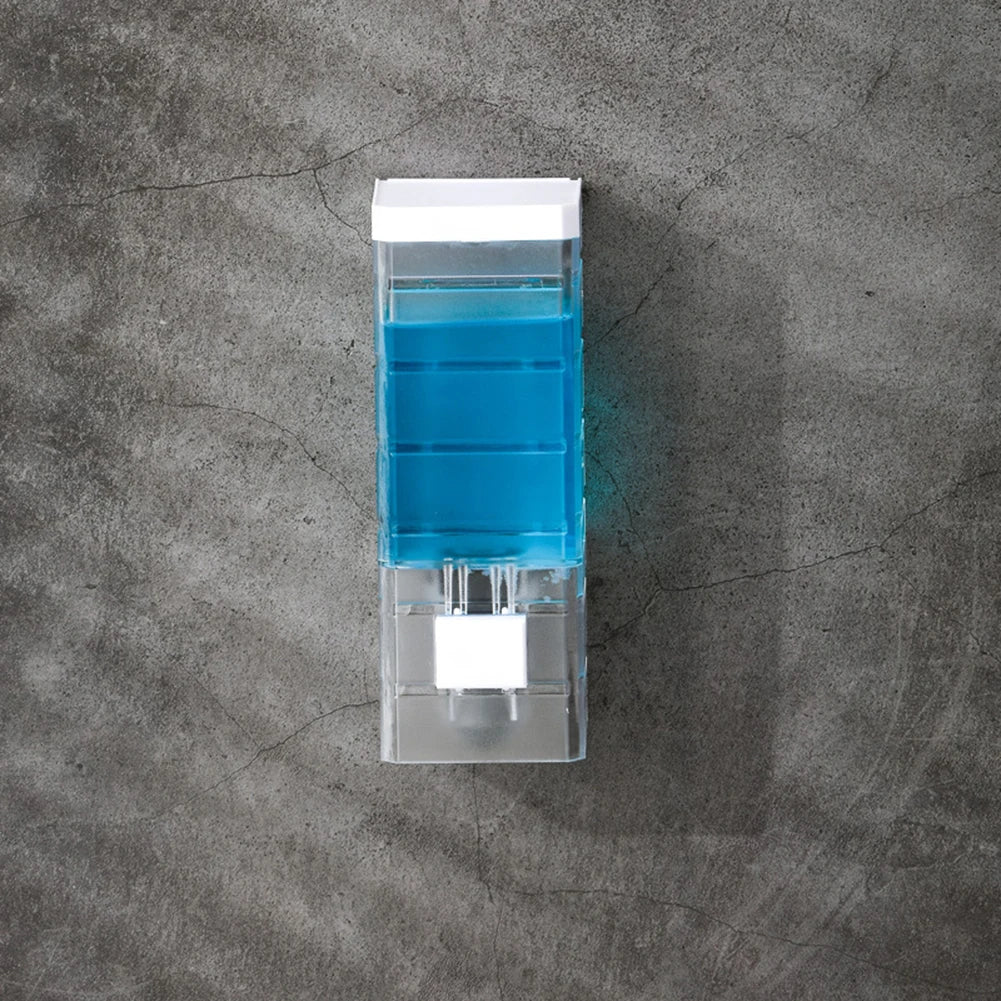 250ml Manual Soap Dispenser Transparent Wall-mounted Bathroom Sanitizer Shampoo Shower Gel Container Bottle
