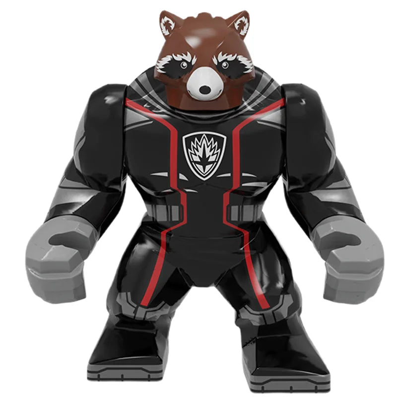 Building Blocks Marvel Transformation Figures Big Goblin Spiderman Iron Man Venom Captain Hawk Deadpool Technic Armor Gift Toys