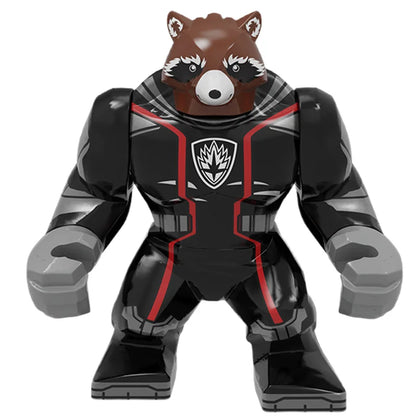 Building Blocks Marvel Transformation Figures Big Goblin Spiderman Iron Man Venom Captain Hawk Deadpool Technic Armor Gift Toys