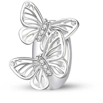 Original 925 Sterling Silver Charms Beads Glowing Luminous Bee Firefly Butterfly Pendant for Bracelet Bangle Charm DIY Jewelry