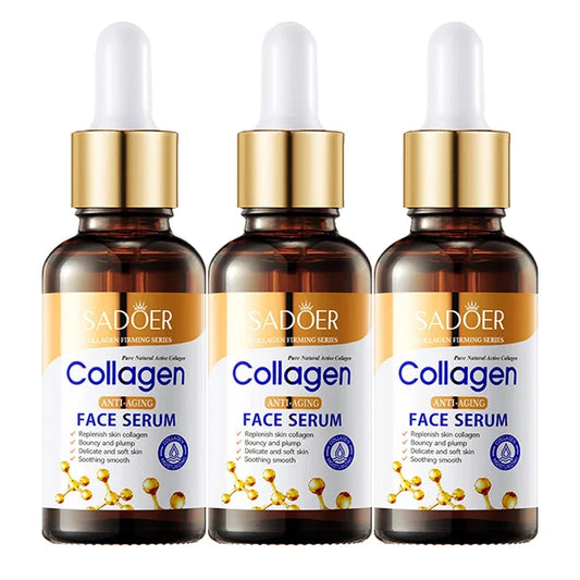 3pcs Collagen Face Serum skincare Facial Essence Liquid Firming Moisturizing Nourishing Facial Serum Skin Care