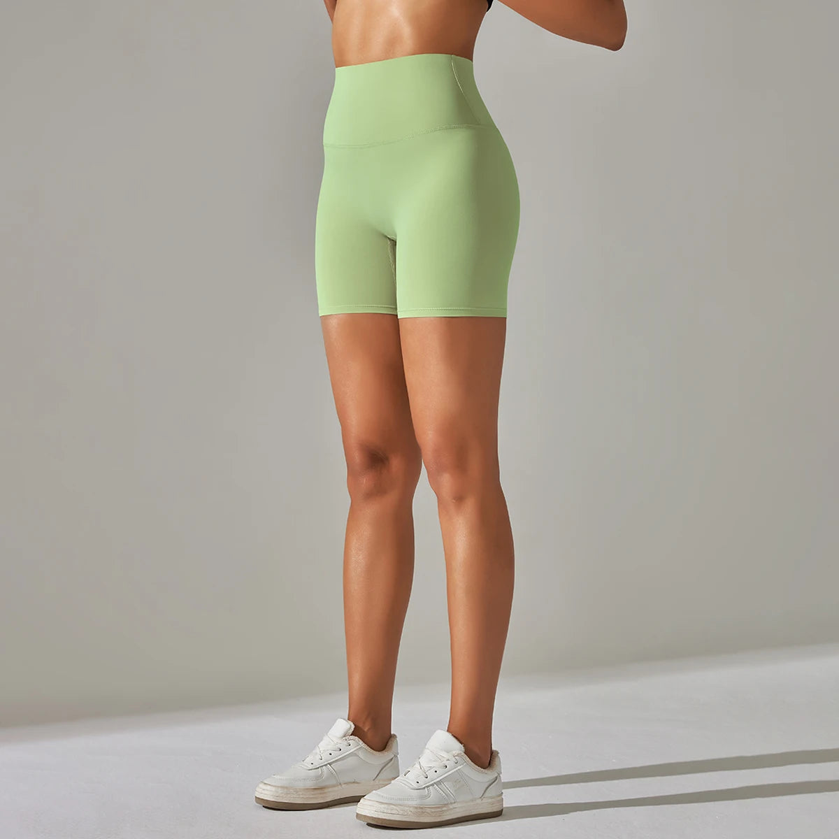 Summer Women Yoga Shorts Naked Feel Sports Shorts  Fitness Tights High Waist Gmy Running Push Up Clothes Workout Cycling Shorts