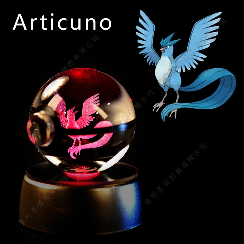 EtherealBe Pokemon 3D Crystal Ball Night Light