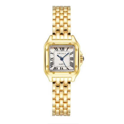 MAYZHISU Luxury Women's Watches Classic Brand Square Ladies Quartz Wristwatches Alloy Strap Business Female Clock Bracelet watch