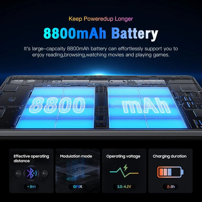 2024 Original Tab 14 8 inch Android 12 Tablet 16GB Ram 1TB Rom Dual SIM 10 Core Dimensity 9000 WPS GPS Bluetooth 8800mAh Tablet
