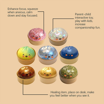 Simulation Flash Dumpling Pressure Ball Slow Rebound Soft Pinch Decompression Baozi  modeling stress relief toy birthday Gifts
