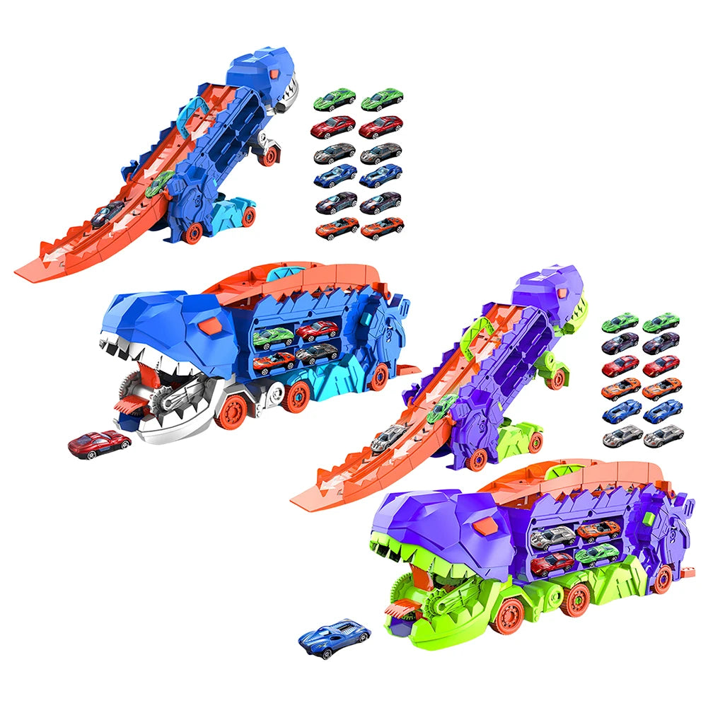 Ultimate Transporter Hauler Toddler Toys Dinosaur Transporter Truck Toddler Car Toys Set Gifts for Kids Ages 3 4 5 6 Years Old