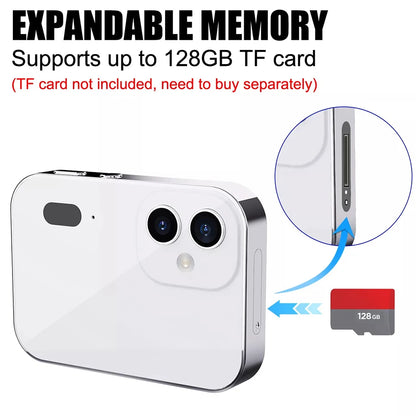 New 4K Digital Camera Night Vision Triple Lens 3Inch HD 64MP Touch Screen Entertainment Digital Camera OTG Transmission 3600mAh