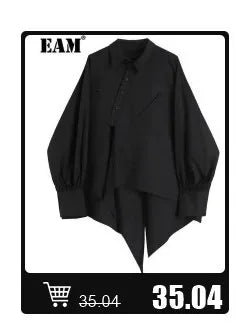 [EAM] Orange Big Size Casual Knitting Cardigan Sweater Lapel Long Sleeve Women New Fashion Tide Spring Autumn 2026 1DJ3315