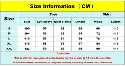 Autumn Casual Loose Print Two-piece Women Off Shoulder T-shirt Asymmetrical Long Sleeved Top And Half Body Fishtail Skirt Set