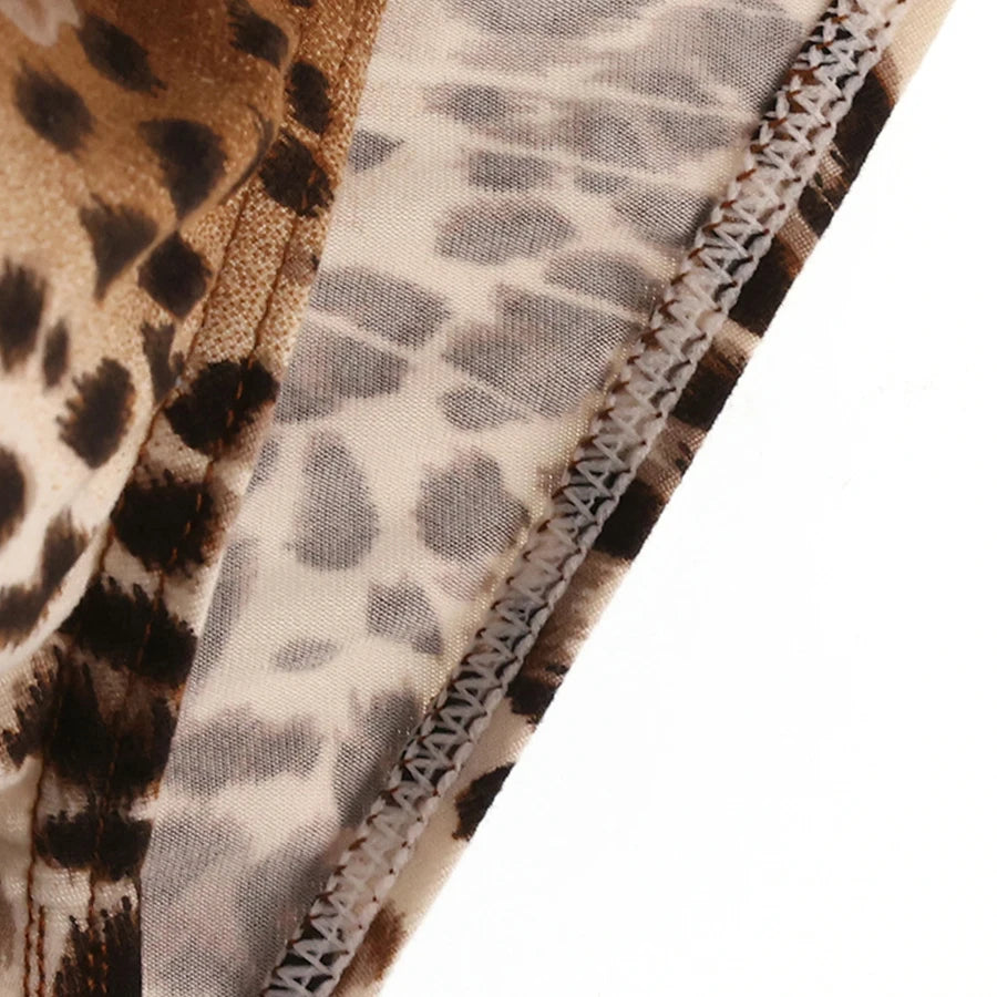 Fashion Leopard Print Men Underwear Silk Breathable Sexy Men's Briefs Panties Male Underpants Low Waist Gays Men Briefs