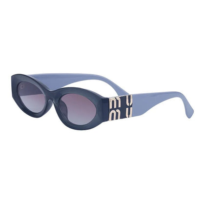 Vintage Oval Women's Sunglasses Luxury Designer Brand Men's Small Frame Cat Eyes Sunglasses gafas de sol UV400