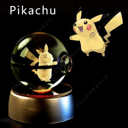 EtherealBe Pokemon 3D Crystal Ball Night Light