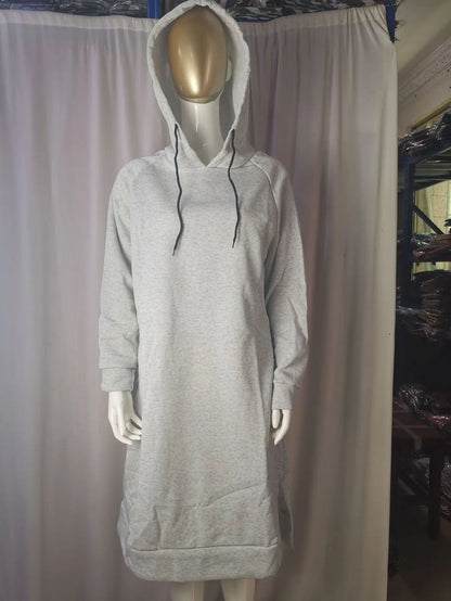 EtherealBe Loose Hooded Knit Dress for Women