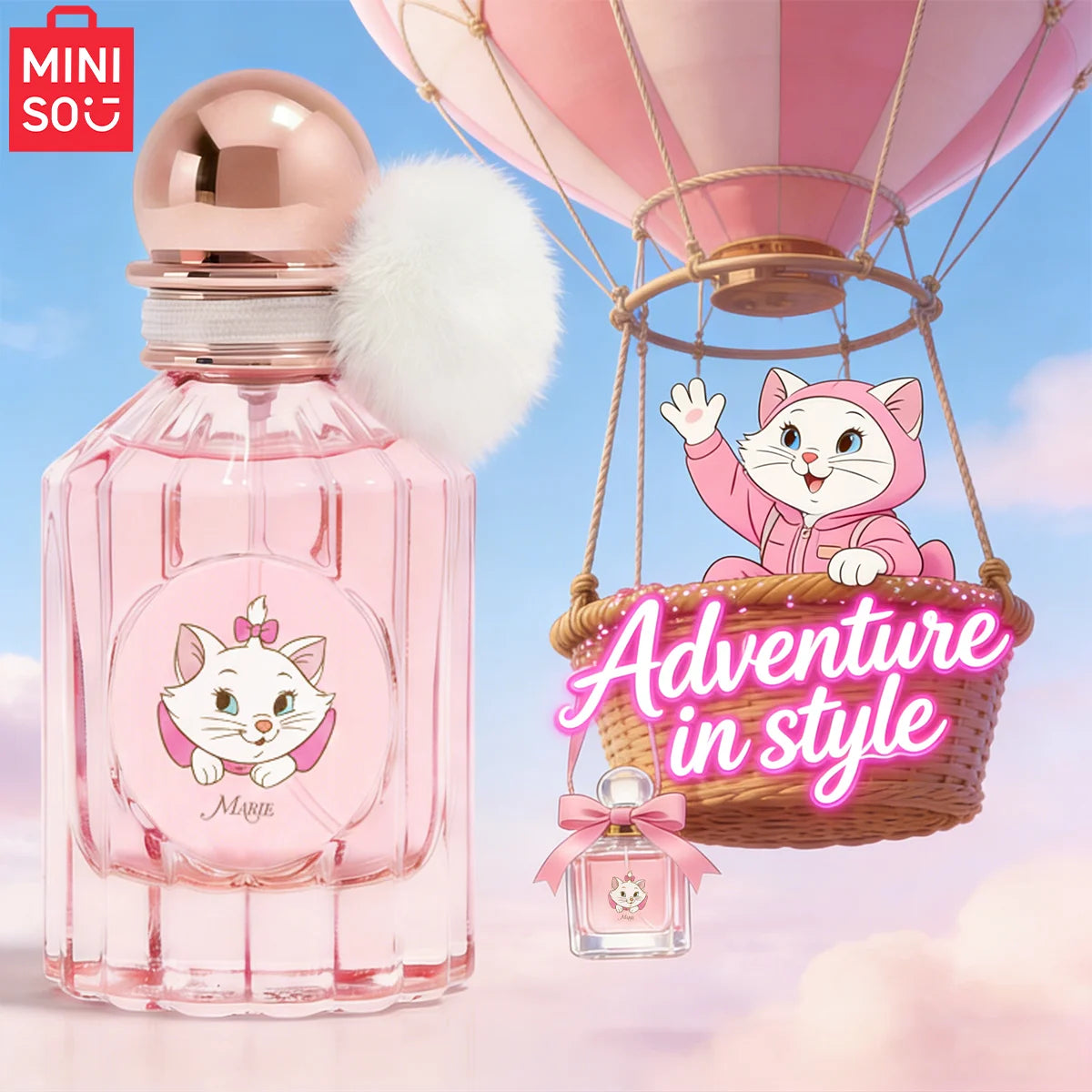 MINISO & DISNEY MARIE Women Perfume Original Floral Fruity Fragrance For Woman Spray 50ML Girl Birthday Present Children Gift