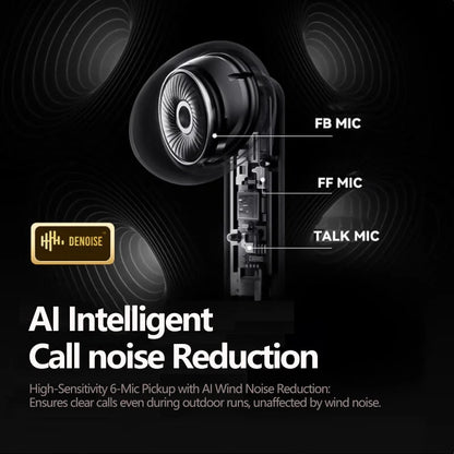 Choice Lenovo LP49 Bluetooth 5.4 Wireless Earphones Noise Cancelling Gaming Earbuds HD Call Waterproof Sport Headphones With Mic