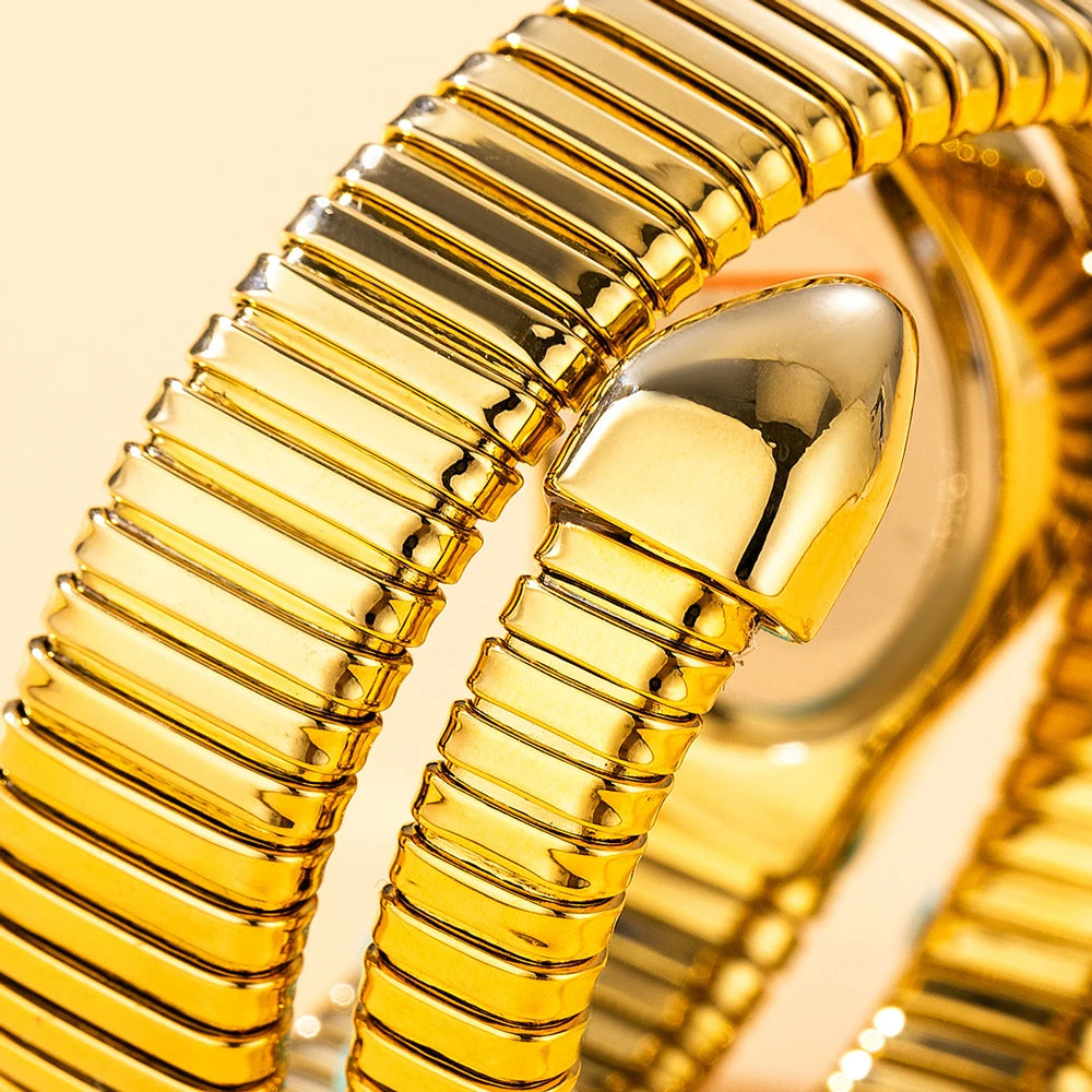 Top Brand MISSFOX Women's Watches New Quartz Snake Shape Simple Ladies Watch Fashion Unique Strap Waterproof Wristwatches