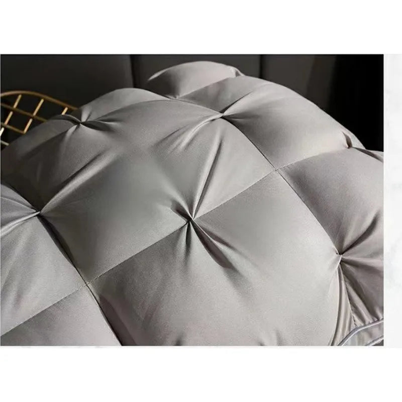 Pure Cotton 3D Bread Goose Down Feather Pillow Natural 95 White Goose Feather Guard Sleeping Neck Pillow Adult Home Hotel Use