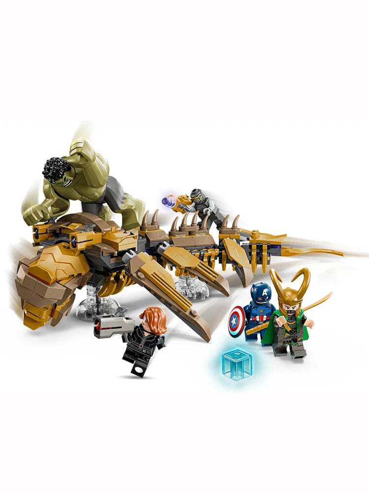 LEGO 76290 Marvel Avengers vs. Leviathan Monsters, Hulk and Captain America, Loki, Black Widow and Chita Ray mini characters