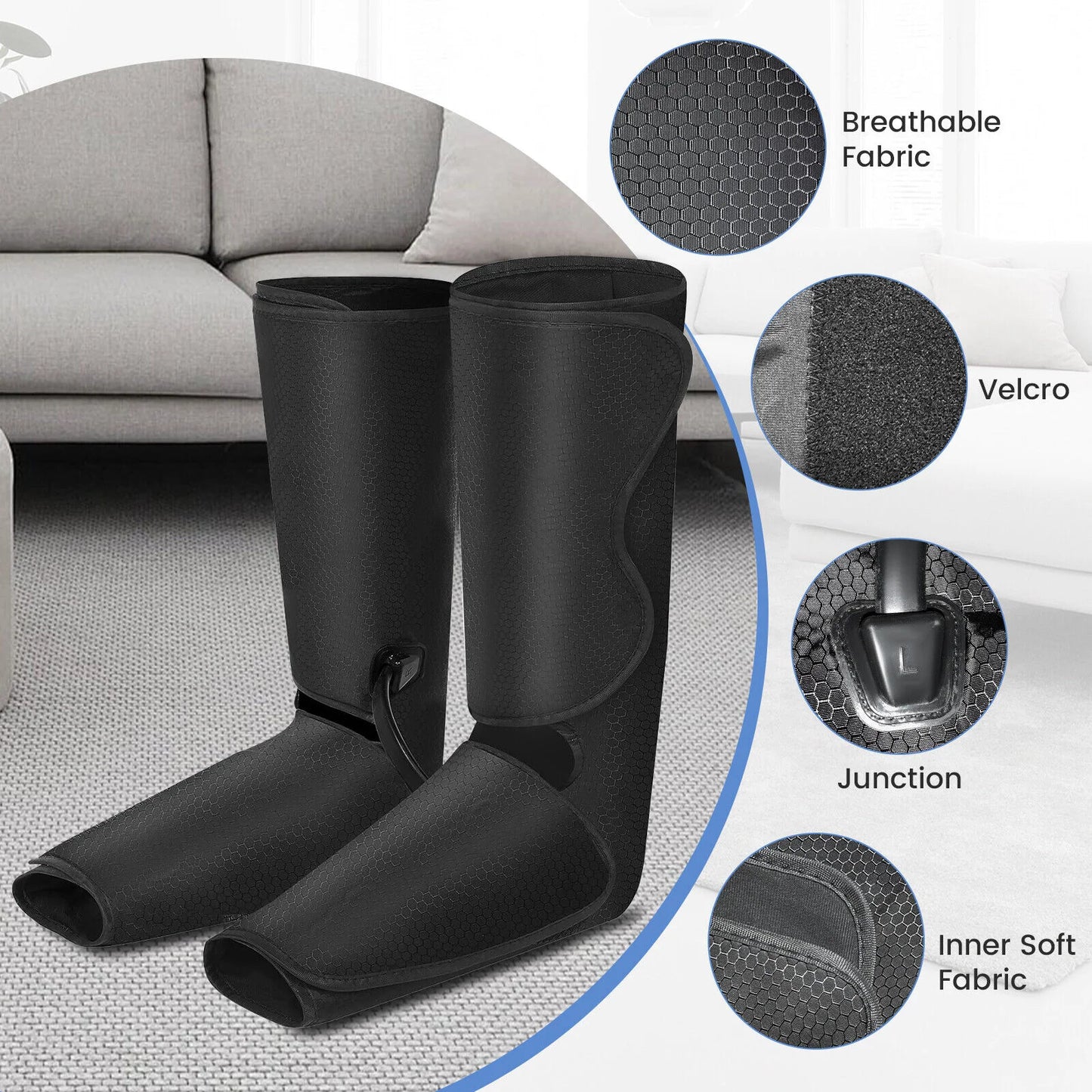 Sejoy Foot Massager with Heat Electric Calf Massage Gift For Parrents