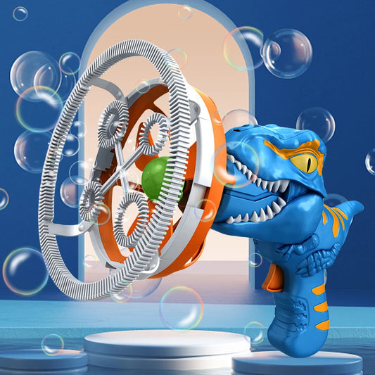 Kids Electric Bubble Machine Giant Dinosaur Bubble Blower Soap Bubble Maker Children Bubble Gun Maker Summer Outdoor Toys Gifts
