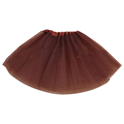 Fashion Kids Mesh Princess Solid Color Dance Ballet Tutu Faldas