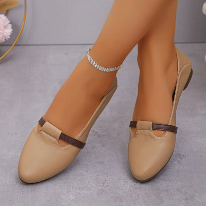 Women's Shoes 2024 Hot Sale Shallow Women's Flats Fashion Pointed Toe Dail Flats Women High Quality Plus Size Flat Low Heels