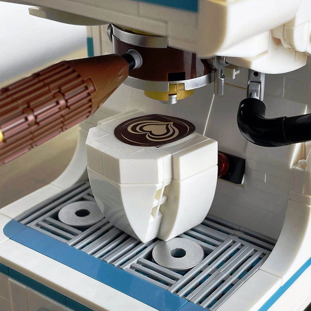 Retro Bread & Coffee Machine Building Block Set - Creative  Toy, Adult Simulation Model Coffee Gift, Unique Gift for Men & Women