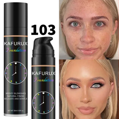 8 colors Liquid Foundation Effective Concealer Waterproof Sweat-resistant Face Korean Makeup Porfession Face Base Cosmetics Gift