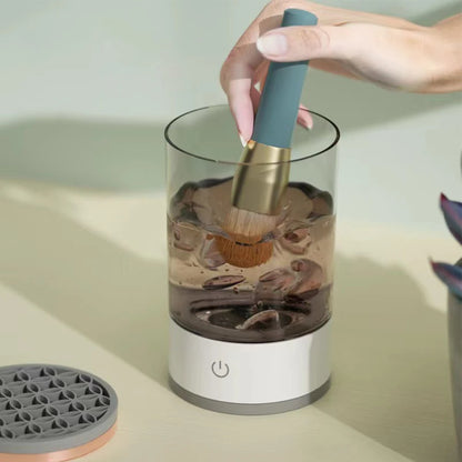 Electric Makeup Brush Self-Cleaning Makeup Brushes Drying Rack Brush Holder Stand Tool Make Up Brush Cleaner Machine