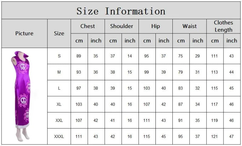Boa Hancock Cosplay Costume Anime Kimono Purple Dress Cheongsam Cloak Women Halloween  Fancy Dress Cheongsam Uniform Suits