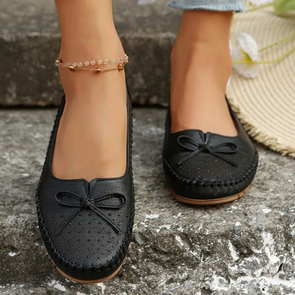 Women's Shoes 2025 New Slip on Women's Flats Casual Round Toe Flat Shoes Women Breathable Loafers Shallow Comfort Shoes Ladies