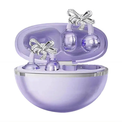 Clip-on Earbuds Wireless Bluetooth Open Ear Headphones with Detachable Crystal Bowknot Earrings, For Sports, Fitness & Workouts
