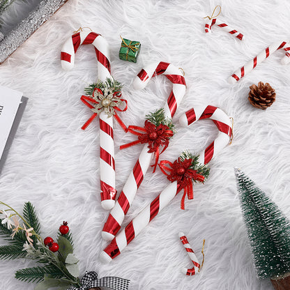 Christmas Decoration Red Christmas Candy Canes Christmas Tree Hanging Pendants Xmas New Year Home Decorations Kids Toys Navidad