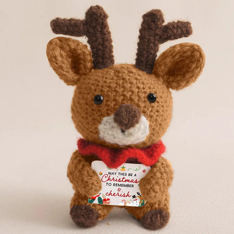 Christmas Positive Crochet Gifts Handmade Crochet Animals Dolls Christmas Gifts for women, Men, Mom, Dad, Teacher, Friend