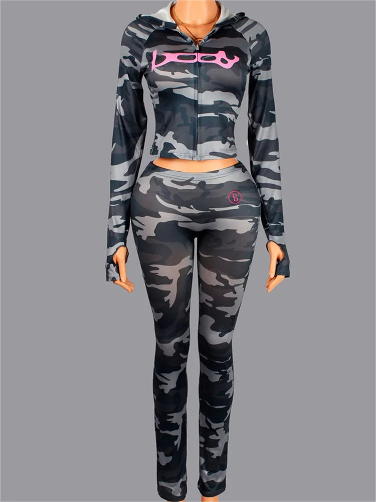 2025 Fall Casual Tracksuits Women Sets Long Sleeve Top Pants Elasticity Streetwear Sports Two 2 Piece Pink Matching Sets Outfits