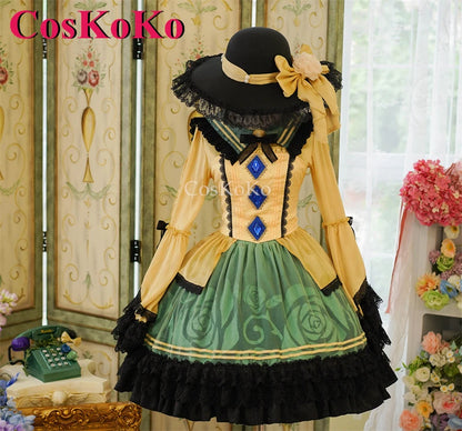 CosKoKo Komeiji Koishi Cosplay Touhou Project Costume Elegant Gorgeous Sweet Formal Dress Halloween Party Role Play Clothing New