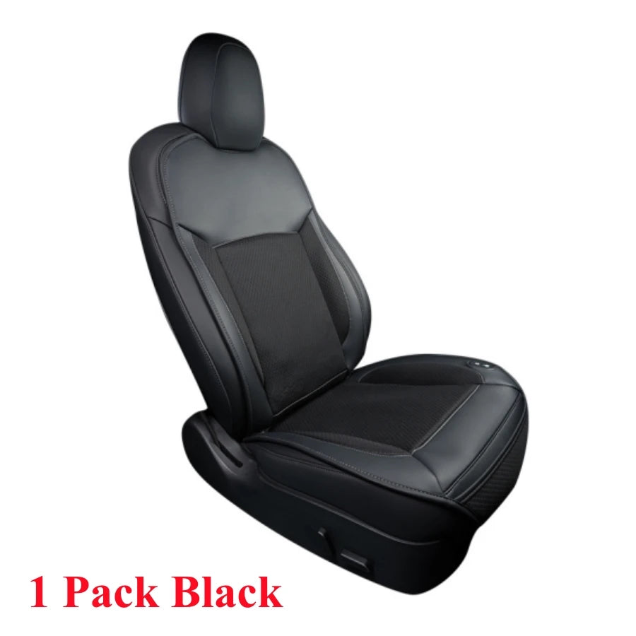 Upgrade Tesla Model Y Model 3 Smart Cooling Car Seat Cushion for Summer Driving Breathable Seat Cover with 10 Fans 15s Cool Down