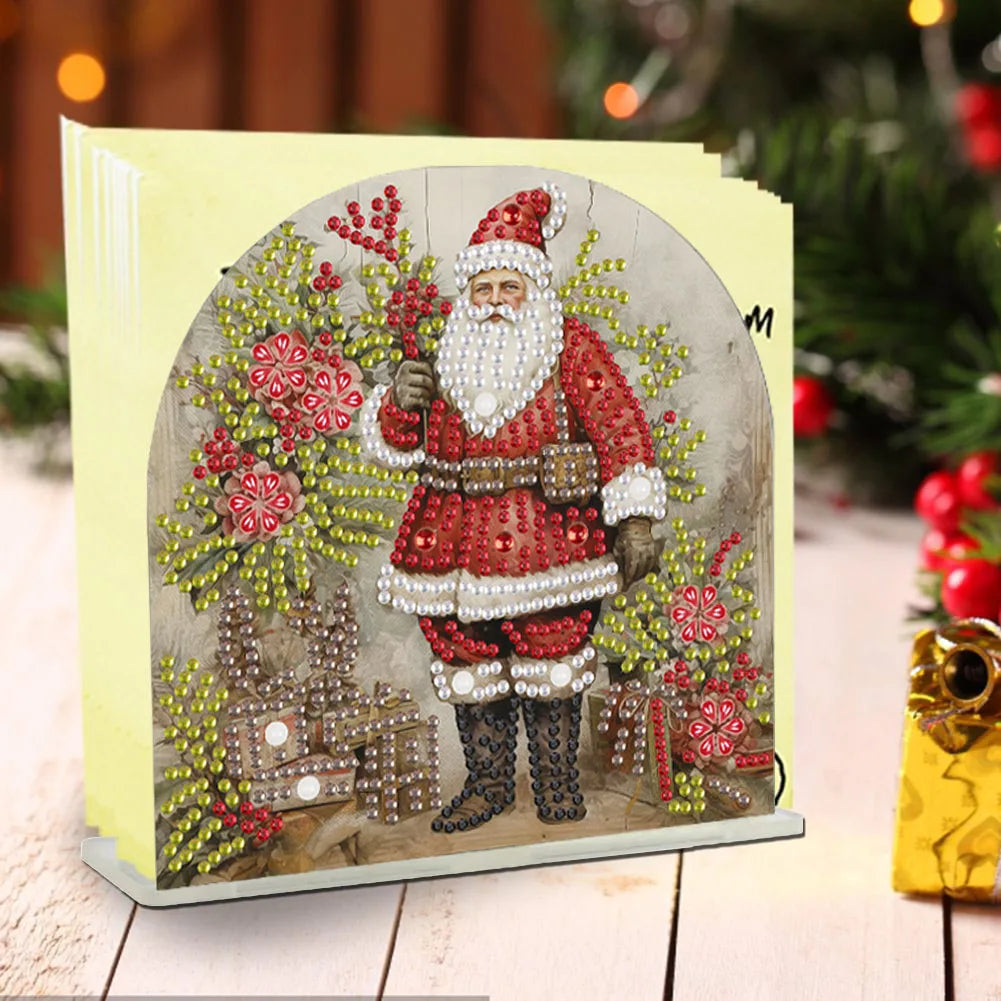 1 piece/set DIY Christmas Diamond Art Tissue holder Acrylic napkin holder Craft Home office table Christmas gift
