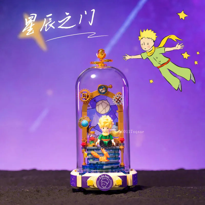Le Petit Prince Building Blocks Rose Eternal Dream Scene Assembly Toys Model Ornaments Building Blocks Children Gifts