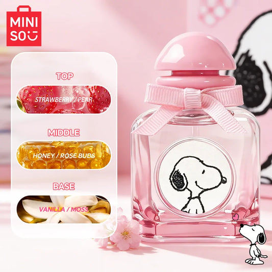 MINISO & SNOOPY Women Perfume Original Luxury Fruity Floral Fragrance For Woman Spray 50ML Girl Birthday Present Children Gift