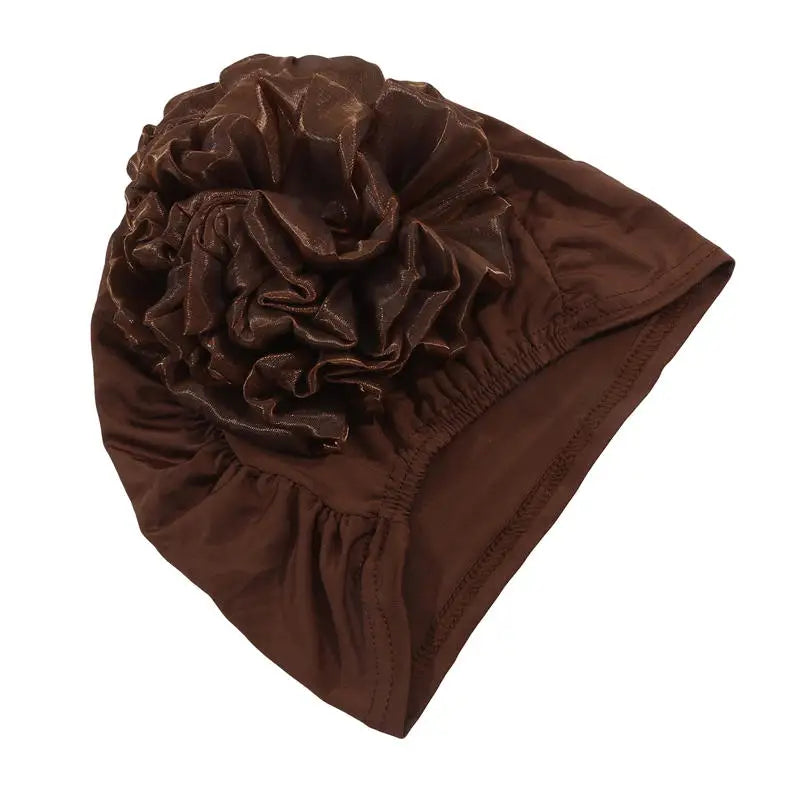 Women's Hats Spring Summer Floral Beanie Hat Muslim Stretch Turban Hat Cap Hair Loss Headwear Hijib Cap