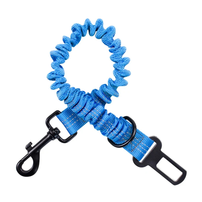Dog Car Seat Belt Dog Seat Belt Leash Vehicle Belt Adjustable Cushioning Elastic Reflective Safety Rope for Dogs Cat