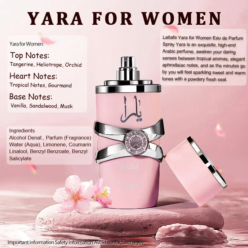 100ml Original Perfume Hombre Oil Body Spray Yara Moi For Women Eau De Parfum Lasting Fragrances High Quality Gift Deodorants