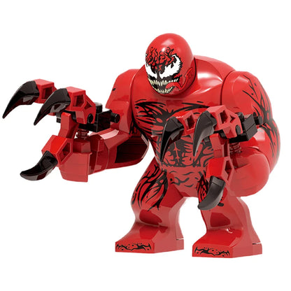 Building Blocks Marvel Transformation Figures Big Goblin Spiderman Iron Man Venom Captain Hawk Deadpool Technic Armor Gift Toys