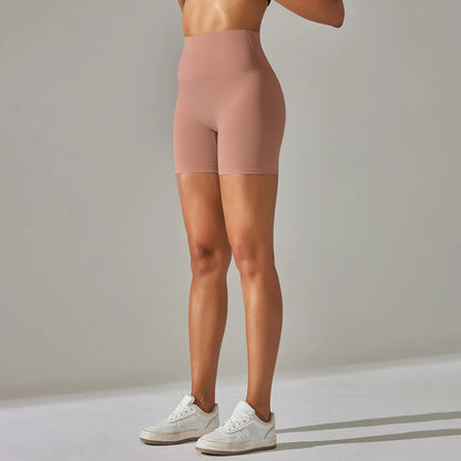 Summer Women Yoga Shorts Naked Feel Sports Shorts  Fitness Tights High Waist Gmy Running Push Up Clothes Workout Cycling Shorts
