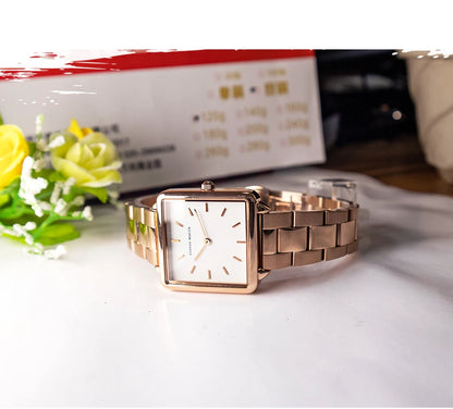 Simple Design Stainless Steel Strap Quartz Machine Core 3ATM Waterproof Wrist Watch Multifunctional Dropshipping Women's Watches